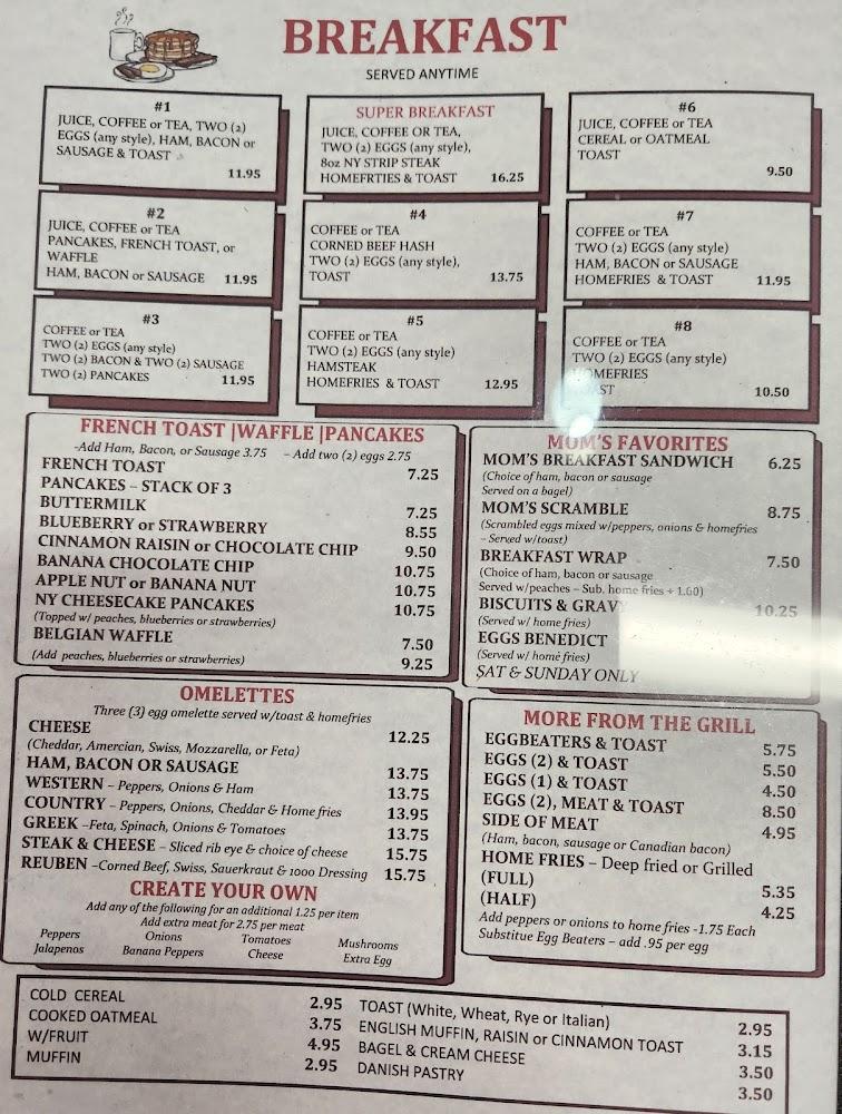 Mom's Family Restaurant Menu image 2